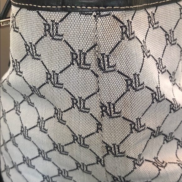 LAUREN by Ralph Lauren Monogrammed Classic Logo Tote/ Shoulder Bag/ Purse - Picture 17 of 17